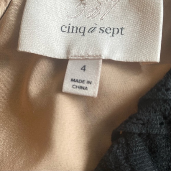 Cinq a Sept Black Stretch Lace Kora Dress - Picture 5 of 6